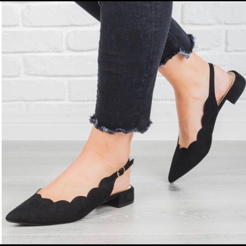 Super Chic Sling Back Flats 3 sizes left! - Picture 3 of 4